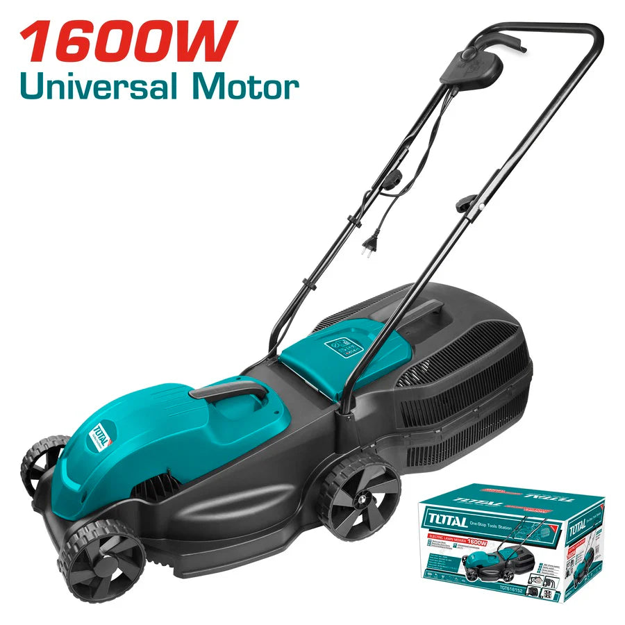 TOTAL TGT616152 1600W Electric Lawn Mower - 380mm Cutting Width Total
